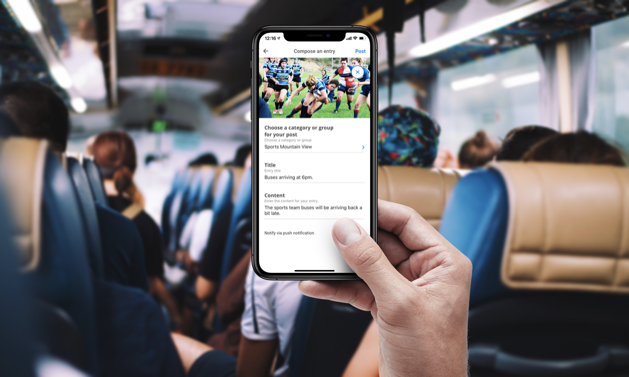 Post from anywhere with the new, faster SkoolBag App