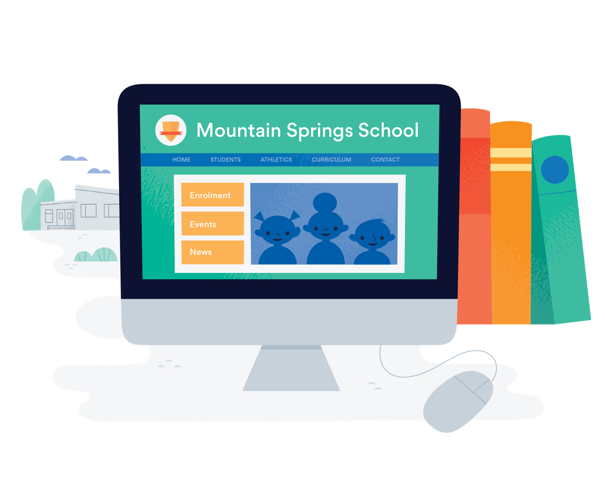 A simple website<br>for your school